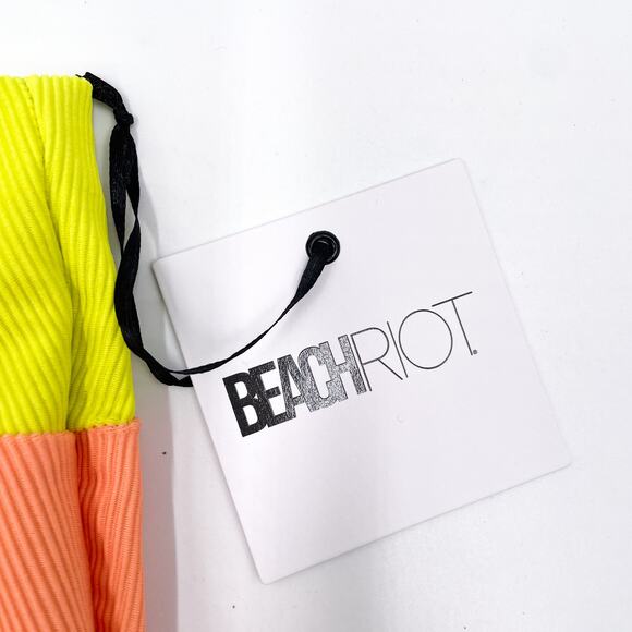 Beach Riot Joyce One Piece Swimsuit Sun-dazed Colorblock One Shoulder Cut-Out - Picture 12 of 13